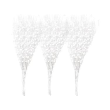 Imagem de Buquê De Flores Artificiais Glitter Berry Para Decoração De Árvore De 