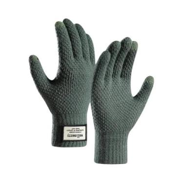 Imagem de Luvas Térmicas Masculinas plus Size Com Tela Sensível Ao Toque, Macias