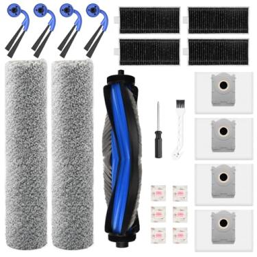 Imagem de Pure Realm 23 peças de reposição X11 Pro Omni para robô aspirador de pó Ecovacs Deebot X9 Pro Omni com 1 escova de rolo, 2 esfregões, 4 HEAP, 4 sacos de pó, 4 escovas laterais, 1 chave de fenda, 1