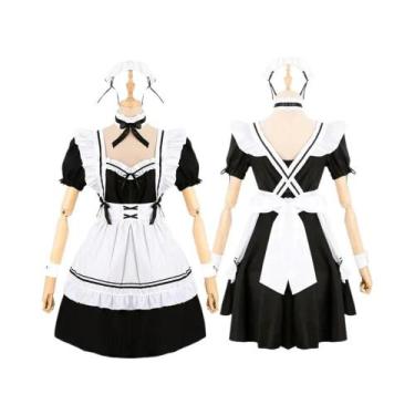 Imagem de Fantasia De Empregada Lolita plus Size Para Meninas E Mulheres, Traje 