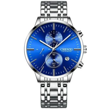 Imagem de Relógio Masculino Chenxi Cx-971 à Prova D'água Azul