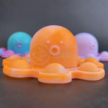 Imagem de Chaveiro Polvo Reversível Pop It Anti Stress Apertar Tiktok