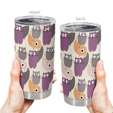 Imagem de Caneca de viagem Oasisdream Tumbler 600ml de aço inoxidável com tampa