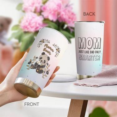 Imagem de Caneca Tumbler Oasisdream de aço inoxidável 600mL com estampa Panda