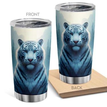 Imagem de Caneca de viagem Oasisdream Tumbler 600ml de aço inoxidável com tampa