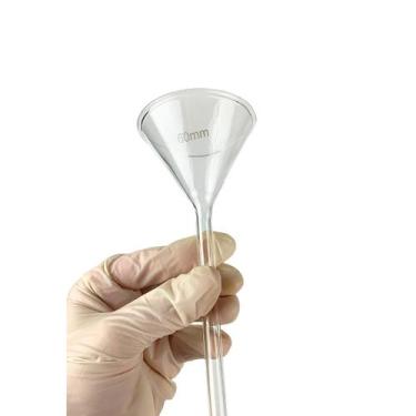 Imagem de Funil de Vidro borossilicato 3.3 Haste Longa 60 mm - Drop Glass