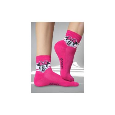 Imagem de Meia trifil infantil algodão disney cano médiot5033, Rosa, 30-35