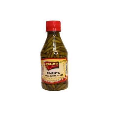 Imagem de Pimenta Malagueta Verde em Conserva 90g - Nativa