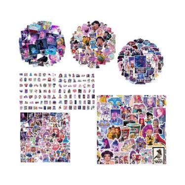 Imagem de Adesivos Impermeáveis KPop Demon Hunters 50 55 60 Peças Para Scrapbook