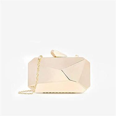 Imagem de KRASS Bolsa feminina clutch bolsa de noite elegante corrente bolsa de ombro para mulheres bolsa para casamento/namoro/festa, ouro, P, colecionador88