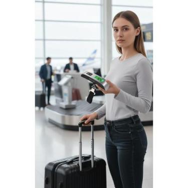 Imagem de Balança Digital Malas 50kg Gancho Portátil - Preto - Congratulations S