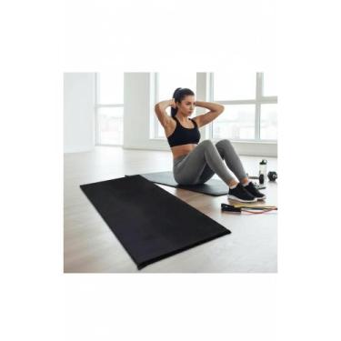 Imagem de Colchonete Fitness Academia Preto 90x45cm Conforto e Durabil - Congrat