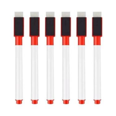Imagem de Canetas Magnéticas Coloridas Para Quadro Branco Com Borracha Embutida,