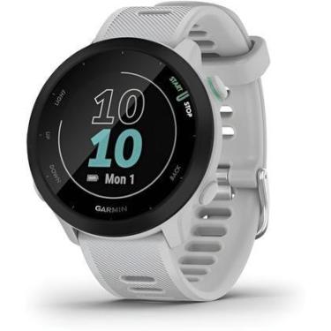 Imagem de Relógio GarminForerunner 55 White  GPS + Até 14 dias de Bateria  Origi