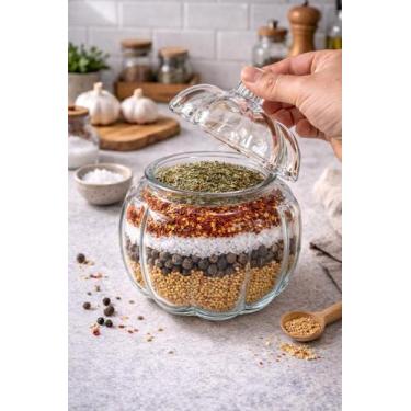 Imagem de Pote de Vidro em Formato de Abóbora 1000ml - Tuut