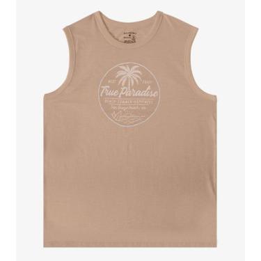 Imagem de Regata em Meia Malha Masculino Diametro Marrom, M, Marrom