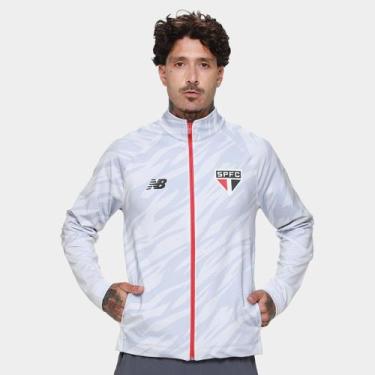 Imagem de Jaqueta São Paulo 26/27 Pré Jogo New Balance Masculina, Cinza claro, E