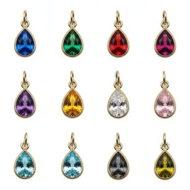 Imagem de Pingente ponto de luz gota 5mm ouro 18k 750 - Virs, Lilás