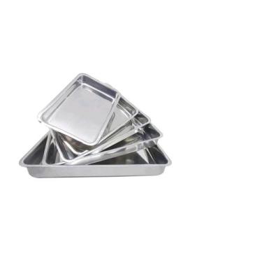 Imagem de Conjunto Com 5 (cinco) Assadeiras Formas Retangular Extra Alta Tamanho