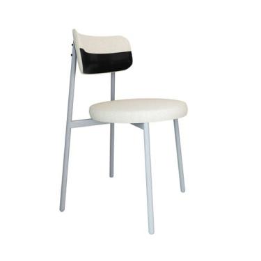 Imagem de Cadeira Kyta Fixa com 4 Pés 50 X 44,7 X 83,8 Cm com 1 Unidade - Metali