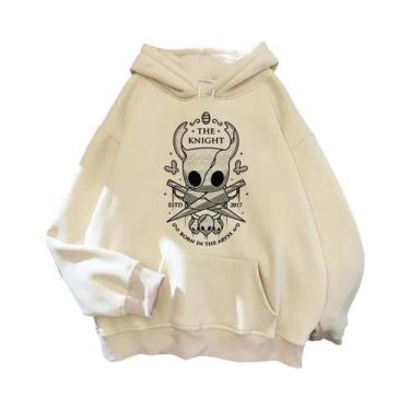 Imagem de Hoodies Masculinos Hollow Knight Ulzzang Grunge Y2k Estilo Estético, P
