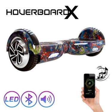 Imagem de Skate Eletrico 6,5" Avengers HoverboardX com Led e Bolsa