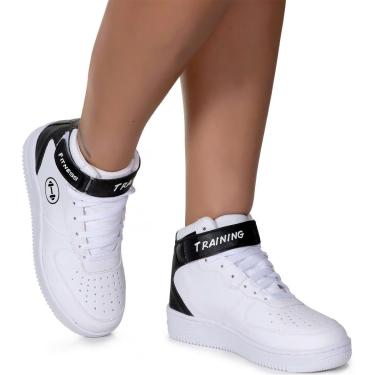 Imagem de Tênis Treino Academia Fit Caminhada Dia a Dia Cano Alto Cor:;Tamanho:38;Gênero:Unissex-...