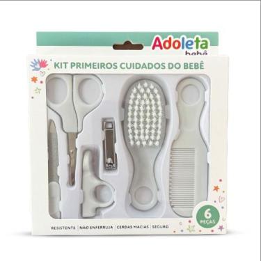 Imagem de Kit de cuidados para bebê adoleta - cinza