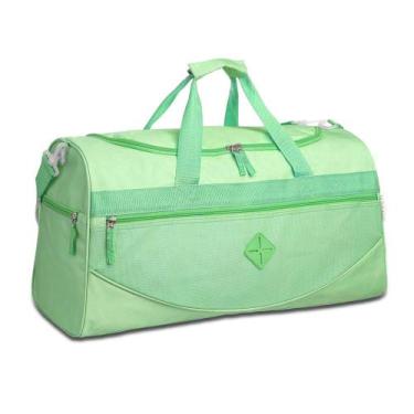 Imagem de Bolsa Mala Sacola de Viagem Grande Feminina - Pastel - Clio, Verde