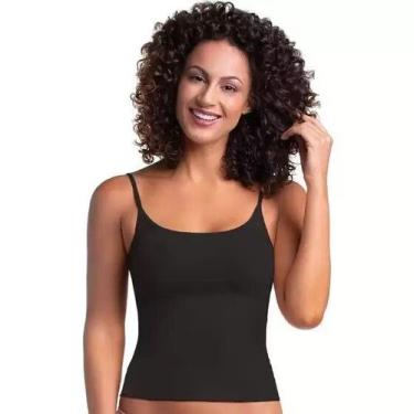 Imagem de Camiseta Alças Finas Segunda Pele S Costura Trifil, Preto, G