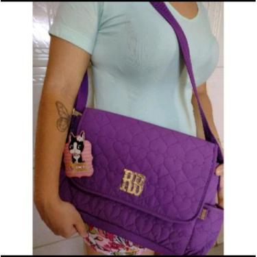 Imagem de Bolsa carteira luxo porta maquiagem Rebeca bombom - Clio , Uva