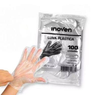 Imagem de Luvas plásticas descartável tamanho único 100 unidades - Inoven