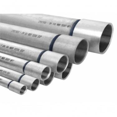Imagem de Eletroduto GFC Tubos 3 Metros Galvanizado à Fogo Pesado com Rosca Paralela NBR 8133 Inox 3M DN80 2,65MM