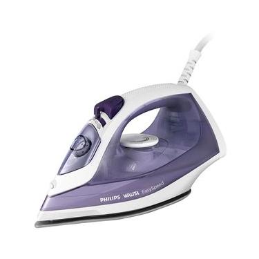 Imagem de Ferro de Passar a Vapor Philips Walita EasySpeed GC1752 com Spray e Base de Cerâmica – Roxo/Branco Branco / 110