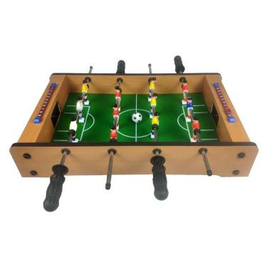 Imagem de Mini Mesa de Pebolim Jogo de Futebol Totó com 12 Jogadores 2 Bolas e Placar de Pontuação