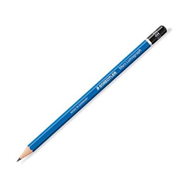 Imagem de Lápis de desenho com barra azul, 4H, desenho carvão, 12