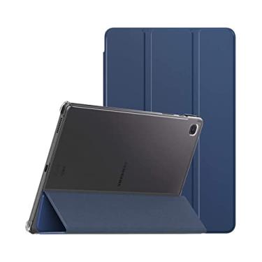 Imagem de Capa para tablet Samsung Galaxy Tab S6 Lite 10.4” 2020, 2022 e 2024 WB - Auto hibernação, suporte para leitura, Translúcida. (Azul Escuro)