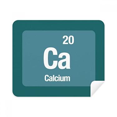 Imagem de Ca Cálcio Elemento Checal Ciência Limpeza de Tela Limpador de Tela 2 Peças Tecido de Camurça