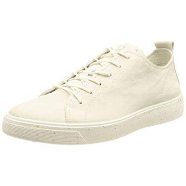 Imagem de ECCO Street Tray Recru Tênis masculino, Nobuck branco escuro, 11-11.5
