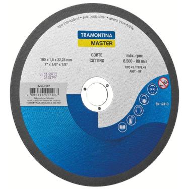 Imagem de Disco de Corte Fino 7" Tramontina para Aço Inox e Materiais Endurecidos Tramontina