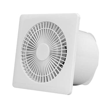 Imagem de Fã exausto Ventilador de ventilação montado na janela da parede, ventilador de ventilação quadrado de 4/6 polegadas com válvula de retenção, ventilador de exaustão poderoso de baixo ruído para cozinha