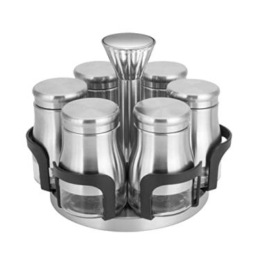 Imagem de Porta Condimentos Luxo C/6Un + Suporte