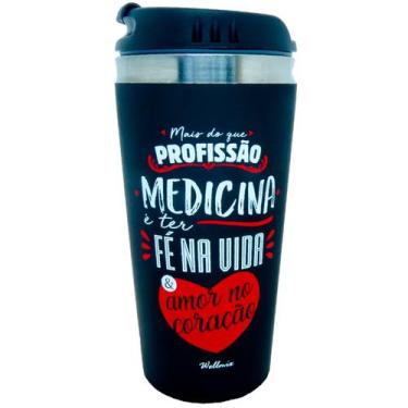 Imagem de Copo Térmico Inox Profissão Medicina Medico(O) 450ml Copo Cursos Facul