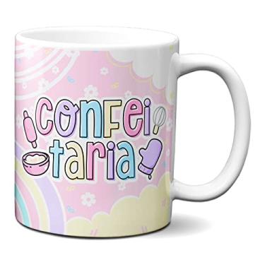 Imagem de Caneca Confeitaria Profissão Confeiteira Criativa Presente (Branca)