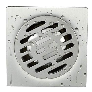 Imagem de Ralo de piso Ralo de resíduos Filtro de varanda Máquina de lavar roupa Banheiro Banheiro Cozinha Desodorante Espessado Dreno de piso Grande deslocamento 304 Ralo de aço inoxidável