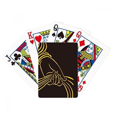 Imagem de DIYthinker Culture Religion Cachecol de mão padrão poker jogando cartas mágicas divertido jogo de tabuleiro