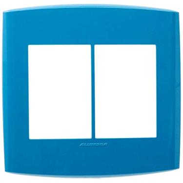 Imagem de Placa 4X4 6 Módulos, Alumbra, Bliss 4782, Azul Cadete