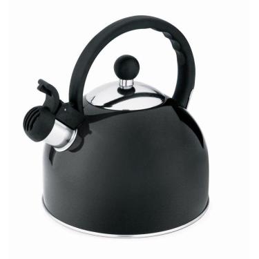 Imagem de Chaleira Hercules Inox Com Apito Fixo 1,75 Litros Preto