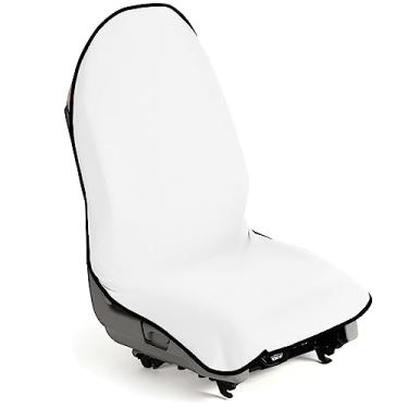 Imagem de lebogner Capa de assento de carro à prova d'água para treino pós-academia, corrida, natação, praia e caminhadas, protetor de assento universal antiderrapante para carros, SUVs e caminhões, lavável na máquina, branco