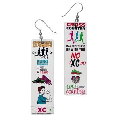 Imagem de Brincos de vôlei femininos - Joias de beisebol - Brincos de basquete - Joias de hóquei no gelo - Acessórios de futebol - Brincos de softbol para meninas - futebol, patinação no gelo, Medium, Madeira,